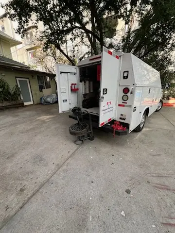 Magnet Plumbing service vehicle on-site for Water Heater Repair in Port St. Lucie